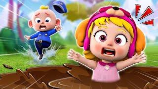 Baby Police Please Help   Stuck in The Mud   NEW  Funny Nursery Rhymes For Kids