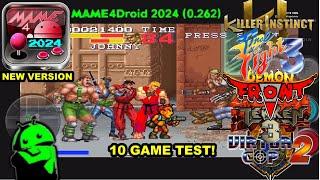 MAME4Droid 2024 0.262 - Test in 10 Games │ Arcade Emulator New Version for Android 2024