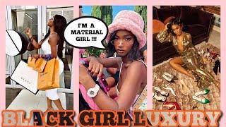 FEMININE RICH BLACK WOMEN IN LUXURY SHOPPING VLOG COMPILATION  BLACK GIRL LUXURY AESTHETIC TIKTOK