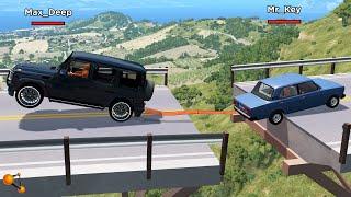 СМЕРТЕЛЬНЫЕ ИГРЫ ПЕРЕТЯГИВАНИЕ КАНАТА НА МАШИНАХ  BeamNG.drive