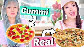 Gummi Food vs. Real Food ️BFF Battle ViktoriaSarina