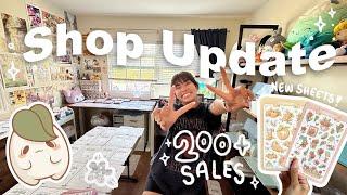 STUDIO VLOG How I prepare for a shop update  $$$  what I need to improve on