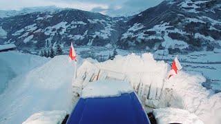 Hair raising snow removal in the Austrian Alps️