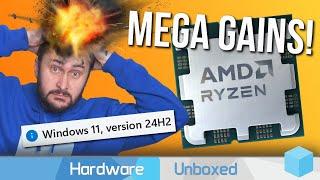 AMD Ryzen 7 9700X vs. 7700X 40+ Game Benchmark 23H2 vs. 24H2