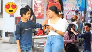 STRANGER PULLING CHEEKS PART 2 PRANK GONE ROMENTIC   THE ALLAHABADI PRANK  #trending #youtube