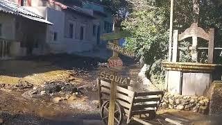 Universal studios Tram Tour Mexican Town Flood Scene