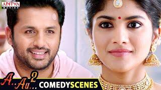 Nithin Hilarious Comedy Scenes  A Aa 2  Hindi Dubbed Full Movie @adityamovies