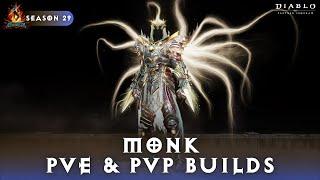 Diablo Immortal - Monk PVE & PVP Builds Season 29