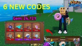 *NEW CODES* ALL NEW WORKING CODES IN KING LEGACY  KING LEGACY CODES