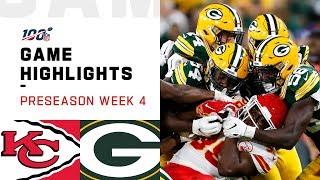 Chiefs vs. Packers Preseason Week 4 Highlights  NFL 2019