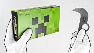 Minecraft CREEPER EDITION Console Unboxing New Nintendo 2DS XL