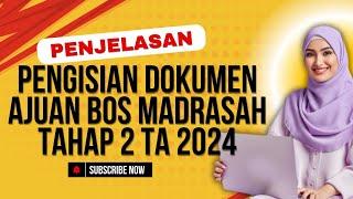 Cara Pengisian Dokumen Ajuan BOS Madrasah Tahap 2 TA 2024 Cara isi permohonan kwitansi dan SPTJB