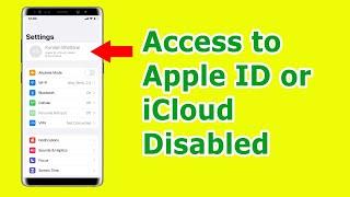 Cant Access iCloud or Apple ID in iPhone  iCloud or Apple ID Access Disabled or greyed out