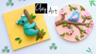 3D Clay Art  Clay Art Tutorial  Air dry clay crafts  DIY clay animals easy