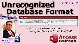 How to Fix the Microsoft Access Unrecognized Database Format Error 3343 Inconsistent State