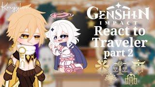 Genshin Impact react to traveler  part 2  fontaine edition  credits on description  kreyyluvv