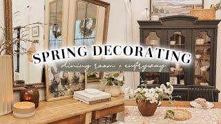 SPRING DECORATE WITH ME 2024  SPRING DINING ROOM & ENTRYWAY DECORATING