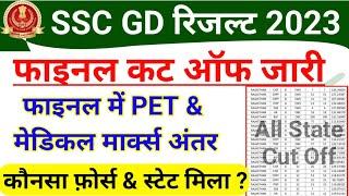 SSC GD 2022 All State Final Cut Off Out  SSC GD 2023 Final Result में PET से कितने मार्क्स बढ़े