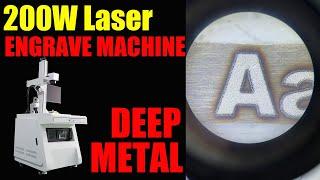 200W Fiber Laser Engraving Machine for Metal Deep Engrave  200W Laser MOPA M7 Laser Engraver