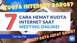 7 Cara Hemat Kuota Data Saat Menggunakan Aplikasi Meeting Online Zoom CloudX dan Google Meet