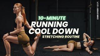 10 Min. Stretching Routine After Running  Post-Run Cool Down  Slow & Gentle