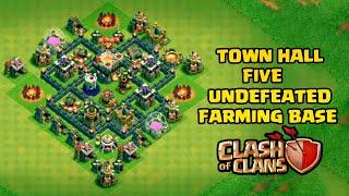 Undefeated Town Hall 5 TH5 Trophy +  Farming Base   Best TH5 Defense 2018  - Clash Of Clans