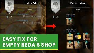 Solution on How To Fix Empty Redas Shop This Section is Empty - Assassin Creed Valhalla