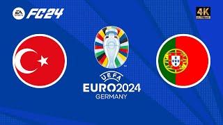 Turquia vs Portugal  Jogando a EURO 2024 com PORTUGAL no EAFC 24  Fase de Grupos