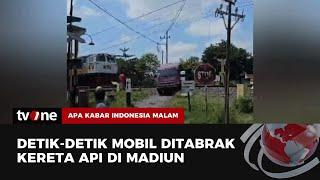 Ringsek Parah Detik-detik Mobil Pemudik Tertabrak Kereta Api  AKIM tvOne