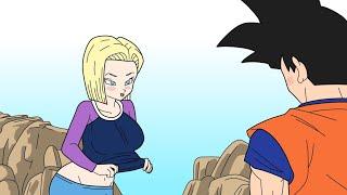 ANDROID 18 training with GOKU