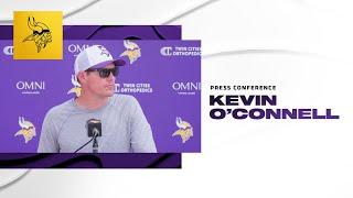 Kevin OConnell on Attending Khyree Jacksons Funeral Vikings Depth at CB & Guard Competition