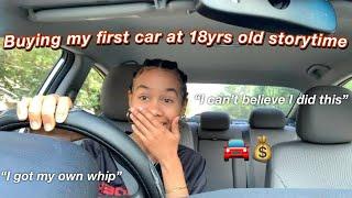 drive with me storytime BUYING MY FIRST CAR AT 18 years old