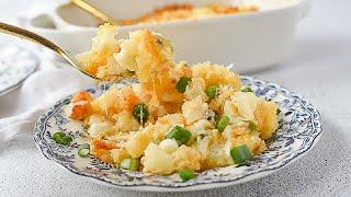 Small Batch Cheesy Potatoes for Two Funeral Potatoes