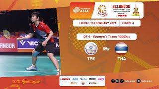 SELBATC2024  Chinese Taipei v Thailand  Quarterfinals  Womens Team  Live