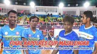 FINAL KAPOLRES CUP MAJALENGKADIDIN BAE KENKEN PREDAY SADI DUSTINE CS VS SALUKI HASAN WAWAN RAFLY CS