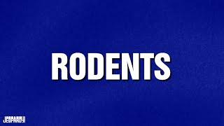 Rodents  Category  JEOPARDY