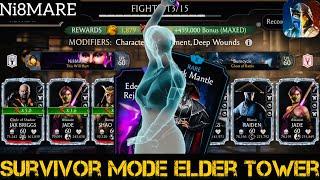 FW Survivor Mode elder Tower Battle  Assassin Jade With Dark Mentle Gameplay  MK Mobile