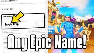 How to get ANY *OG* Epic Name in Fortnite Chapter 3 Season 1 EASY