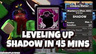 Leveling Up Shadow Fruit In 45 Mins UPDATE 16 - Blox Fruits Update 16 Roblox