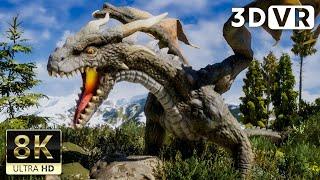 VR180 3D VIDEO  Dragon in front of you - 8K ULTRA HD 60FPS