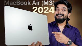 MacBook Air M3 Chip 2024 Unboxing & Initial Impressions  in Telugu 