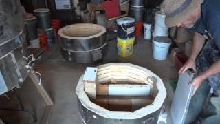 SIMON LEACH POTTERY TV - Reconstructing my propane kiln 3