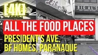 Presidents Ave BF Homes  All the Food Places and Restaurants  Walking Tour