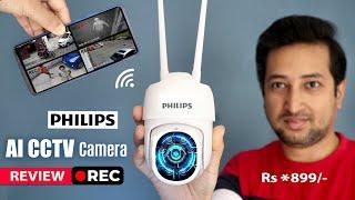 Wireless AI Camera  Best Outdoor CCTV Camera India Philips outdoor wifi cctv camera HSP3800 review