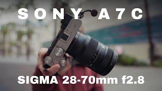 BEST BUDGET LENS FOR THE SONY A7C - Sigma 28-70mm F2.8 Review and Street Photography