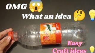 How to make Flower vase from plastic bottle  Recycle beautiful plastic bottle