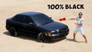 We Made Worlds Blackest Car - 100% Black
