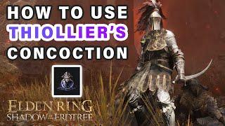How to use Thiolliers Concoction  Ancient Dragon Florissax Summon & Dragonbolt ► Elden Ring DLC
