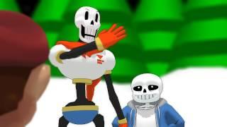 MMD X Super Mario X Undertale How Mario First Met Sans & Papyrus