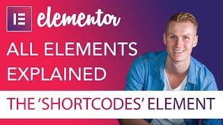 Shortcodes Element Tutorial  Elementor